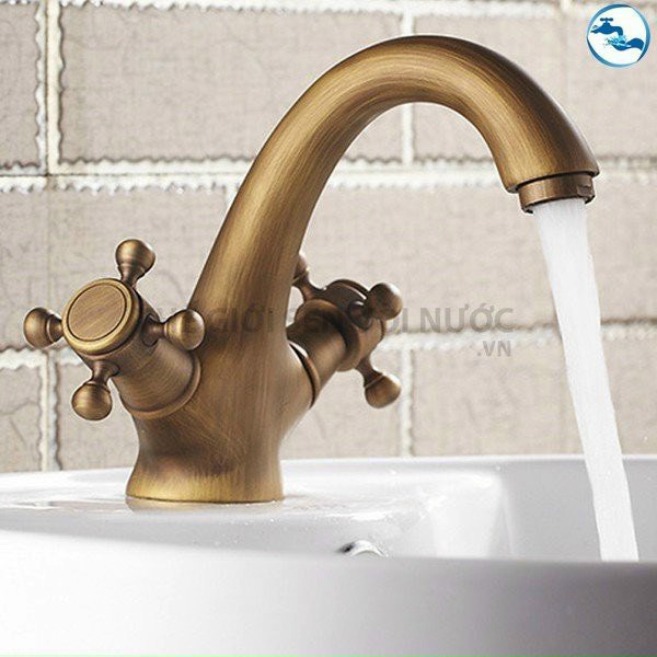 Vòi Lavabo Nóng Lạnh Cắm Chậu Chính Hãng Có Lưới Tạo Bọt Chống Bắn, Tặng Kèm Cặp Dây