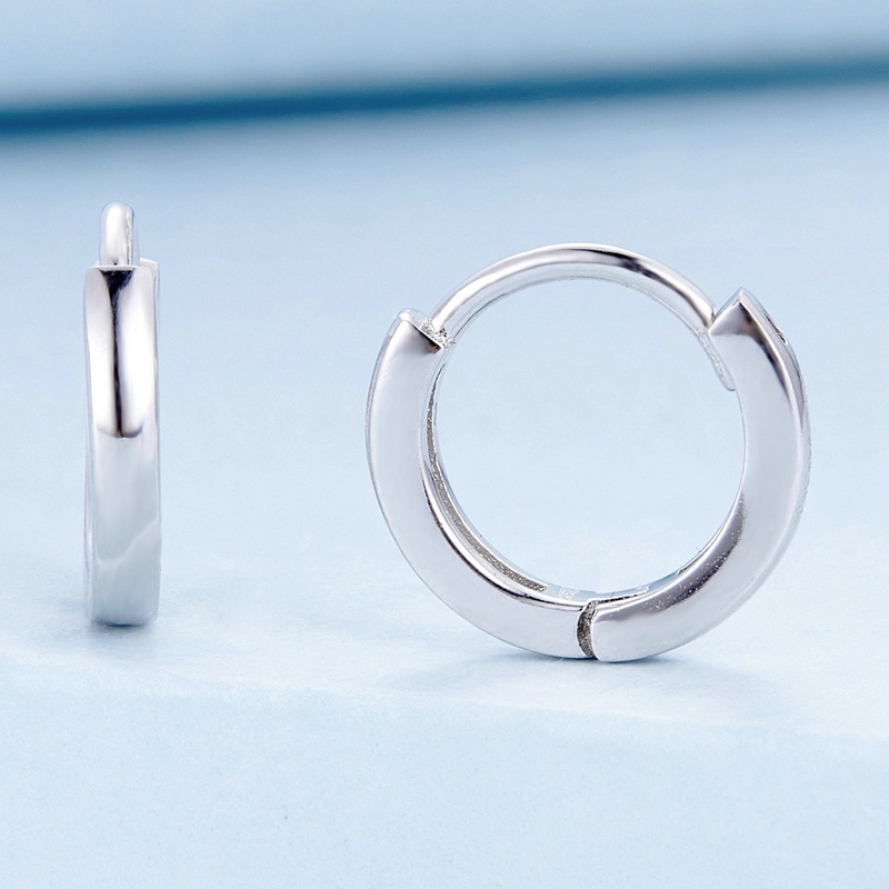 BAMOER Bông Tai Bạc 925 DạNg TròN ThờI Trang