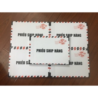 Combo 20q phiếu ship hàng bì thư a6 1 liên 100 trang