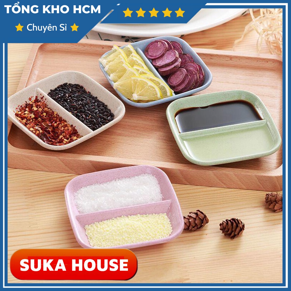 Chén Đựng Gia Vị 2 Ngăn SUKAHOUSE H128