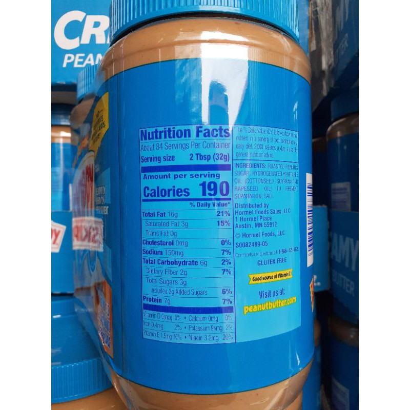 [Date 05/2024] bơ đậu phộng có hạt SKIPPY 1.36kg - Hàng Mỹ