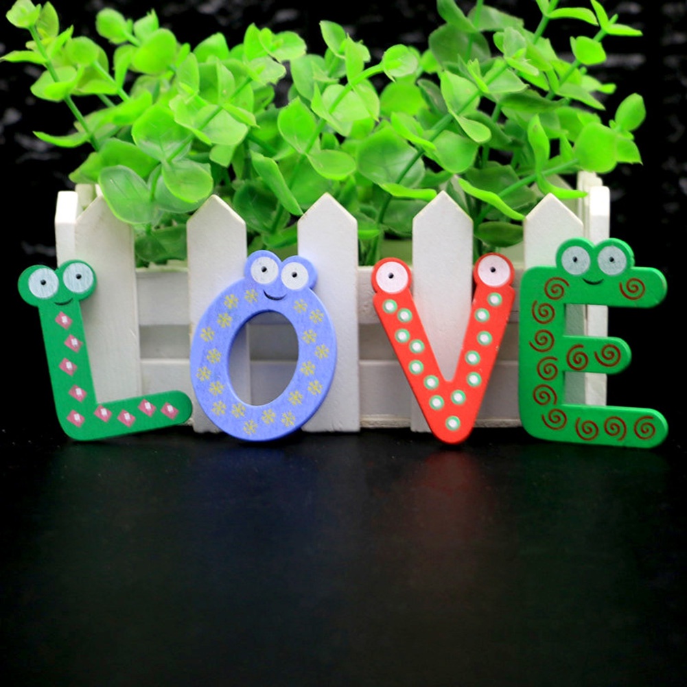 Bộ 26 Chữ Cái Mini Có Nam Châm Hít Dùng Để Trang Trí Tủ Lạnh