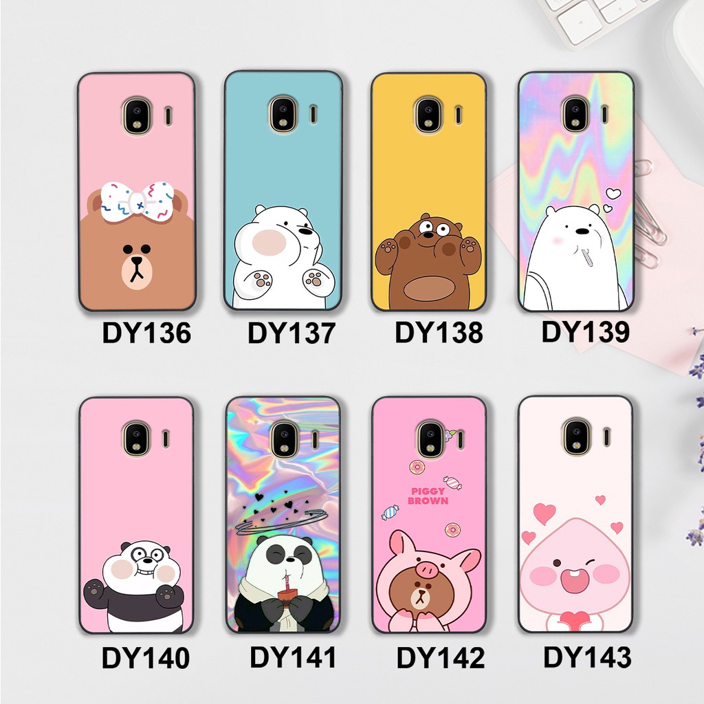 Ốp lưng điện thoại Samsung Galaxy J2 Core - J2 Pro - J4 2018 hình gấu line- Doremistorevn | BigBuy360 - bigbuy360.vn