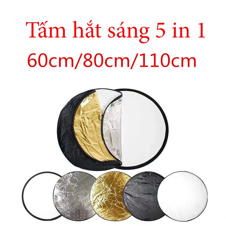 Tấm hắt sáng 5 trong 1 đường kính 60cm / 80cm / 110cm