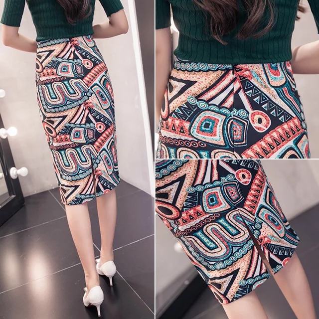 HOT HOT Chân váy bút chì 3D họa tiết lạ, độc | BigBuy360 - bigbuy360.vn