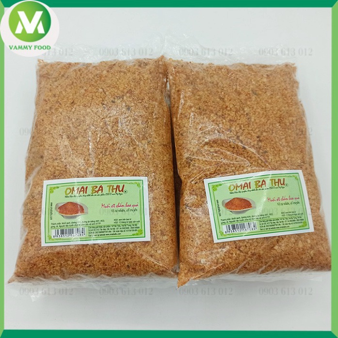 Muối Ô mai bà Thu  FREESHIP  Muối chấm hoa quả có tem chống hàng giả chính hãng (500G) siêu ngon