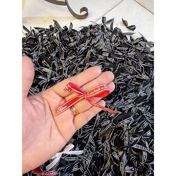 Nơ chữ 1 cm, ruy băng 1 cm chữ