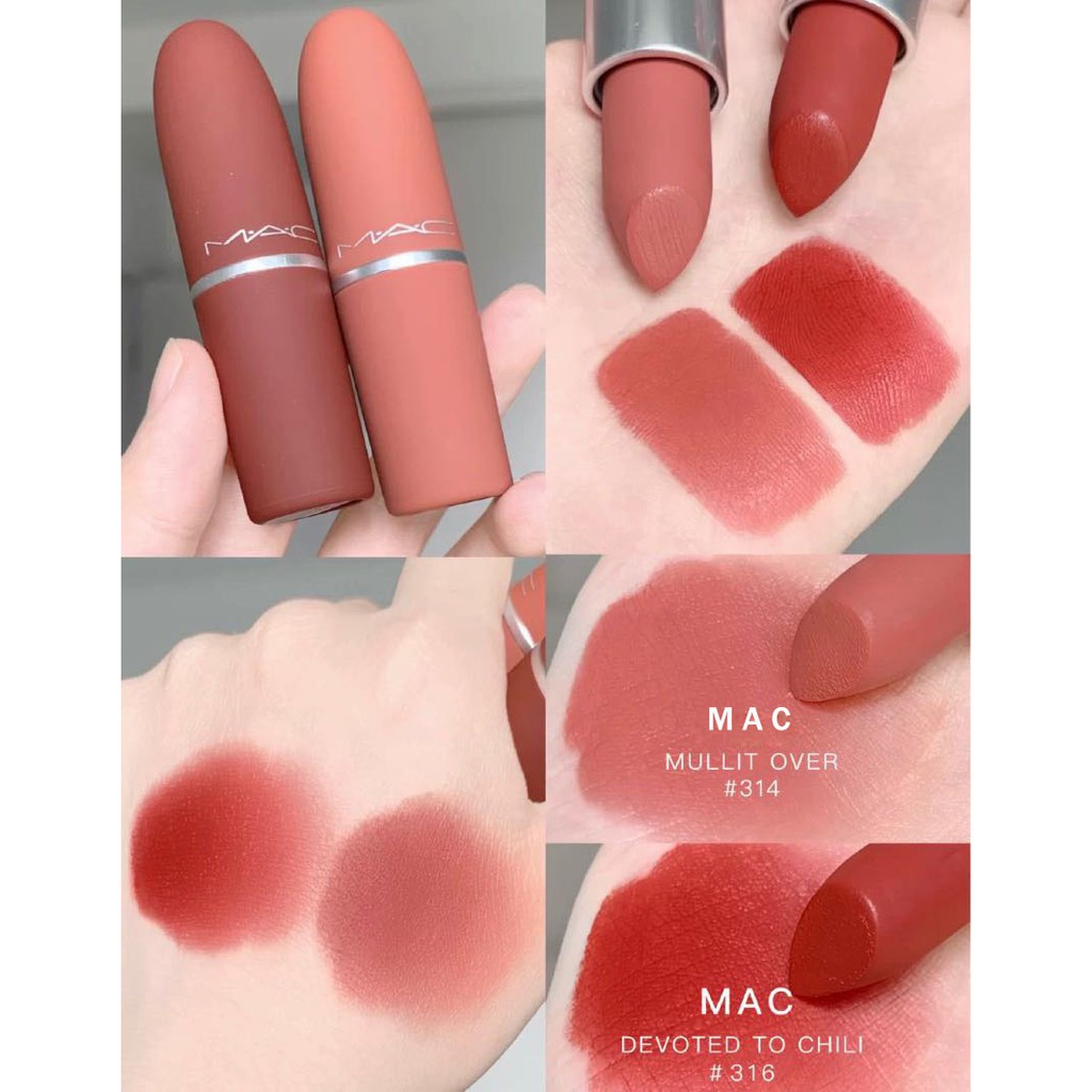 Son môi MAC Powder Kiss Lipstick 3g PHIÊN BẢN GIỚI HẠN- HOT NHẤT 2020 [ phiên bản LIMITTED] | BigBuy360 - bigbuy360.vn