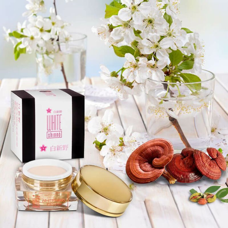 (combo) White shinno xóa nám tàn nhang thâm mụn.20g ( kèm kem chống nắng 3W clinic.70ml)