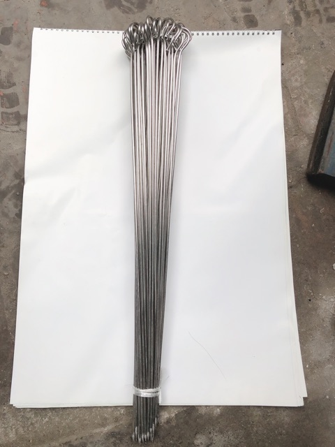 Xiên nướng thịt 60cm dày 4mm bằng inox không gỉ | BigBuy360 - bigbuy360.vn