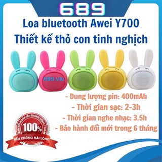 Loa bluetooth awei y700 tai thỏ ngộ nghĩnh đáng yêu, loa phát nhạc thiết kế bắt mắt, âm thanh chân thực