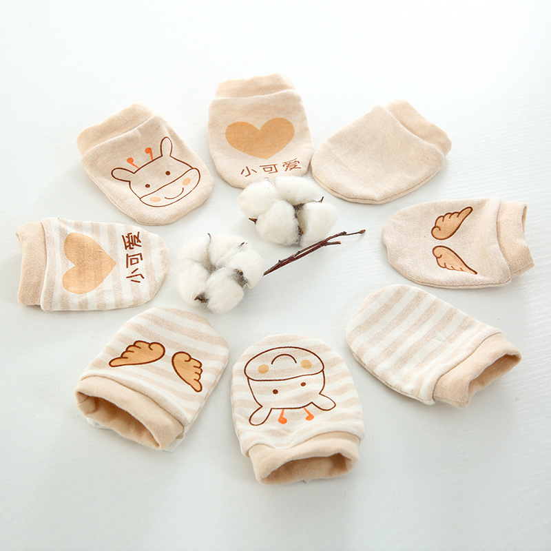 Găng Tay Cotton Dày Thoáng Khí Dễ Thương Cho Bé