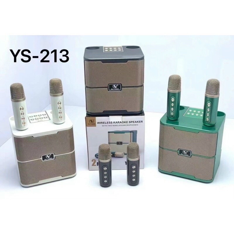 Loa bluetooth Ys-213 kèm 2 micro ko dây công suất 15w