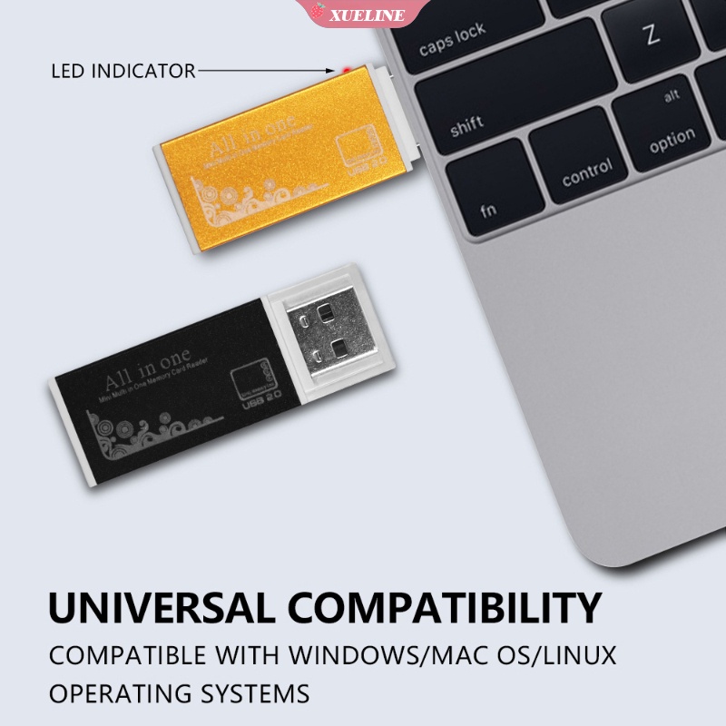 Đầu Đọc Thẻ Nhớ Micro USB 2.0 Cho Micro SD SDHC TF M2 MMC MS PRO DUO