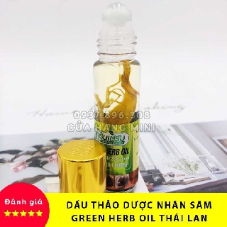 Dầu Lăn Thảo Dược Nhân Sâm Green Herb Oil Thái Lan - 8ml