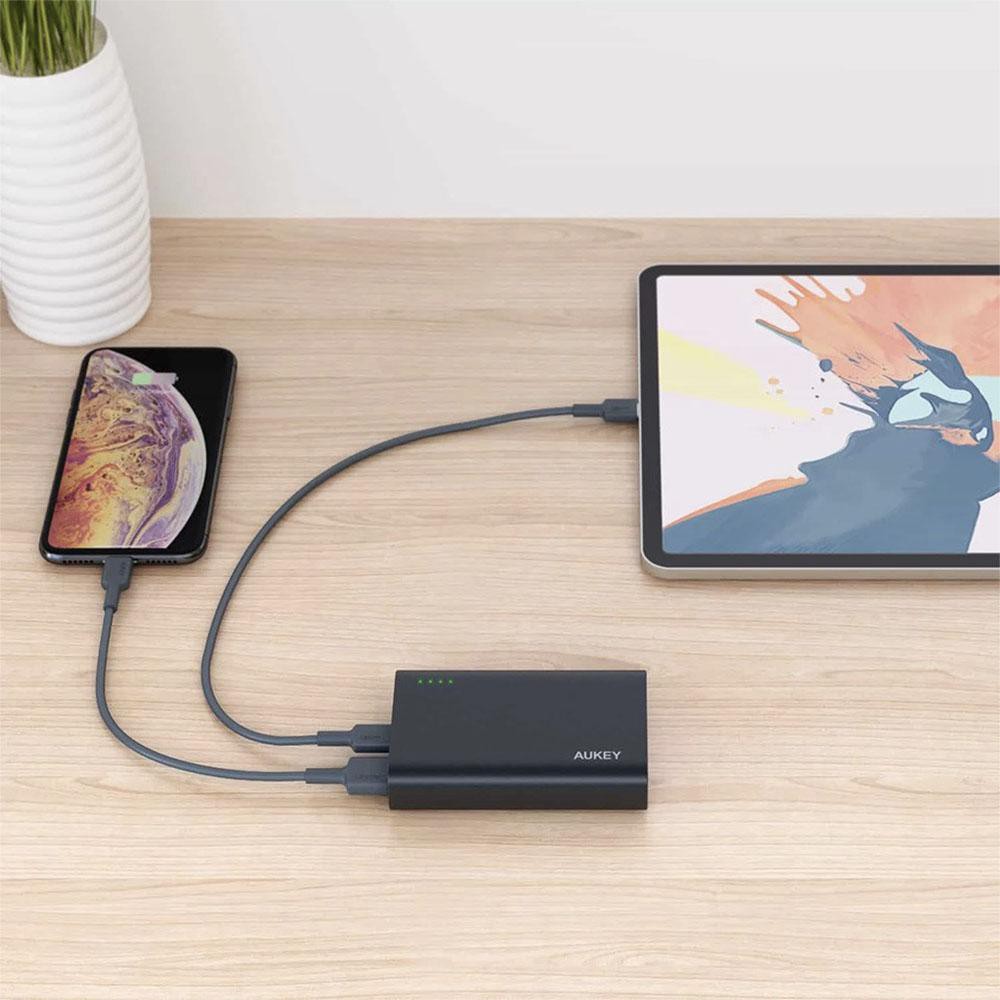 Pin Sạc Dự Phòng Aukey 10000mAh Quick Charge QC 3.0 Power Delivery PD - PB-XD12