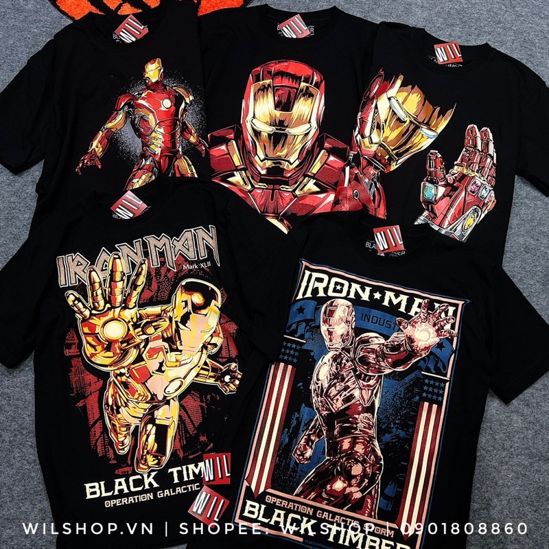 IRON MAN - ÁO MARVEL IN 3D - ÁO THUN UNISEX  - SIÊU ANH HÙNG