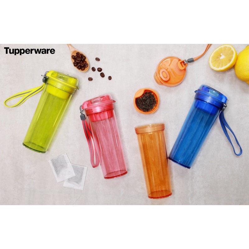 BÌNH NƯỚC CÓ NGĂN LỌC DRINKING FLASK GEN 2 400ML TUPPERWARE CHÍNH HÃNG 100%