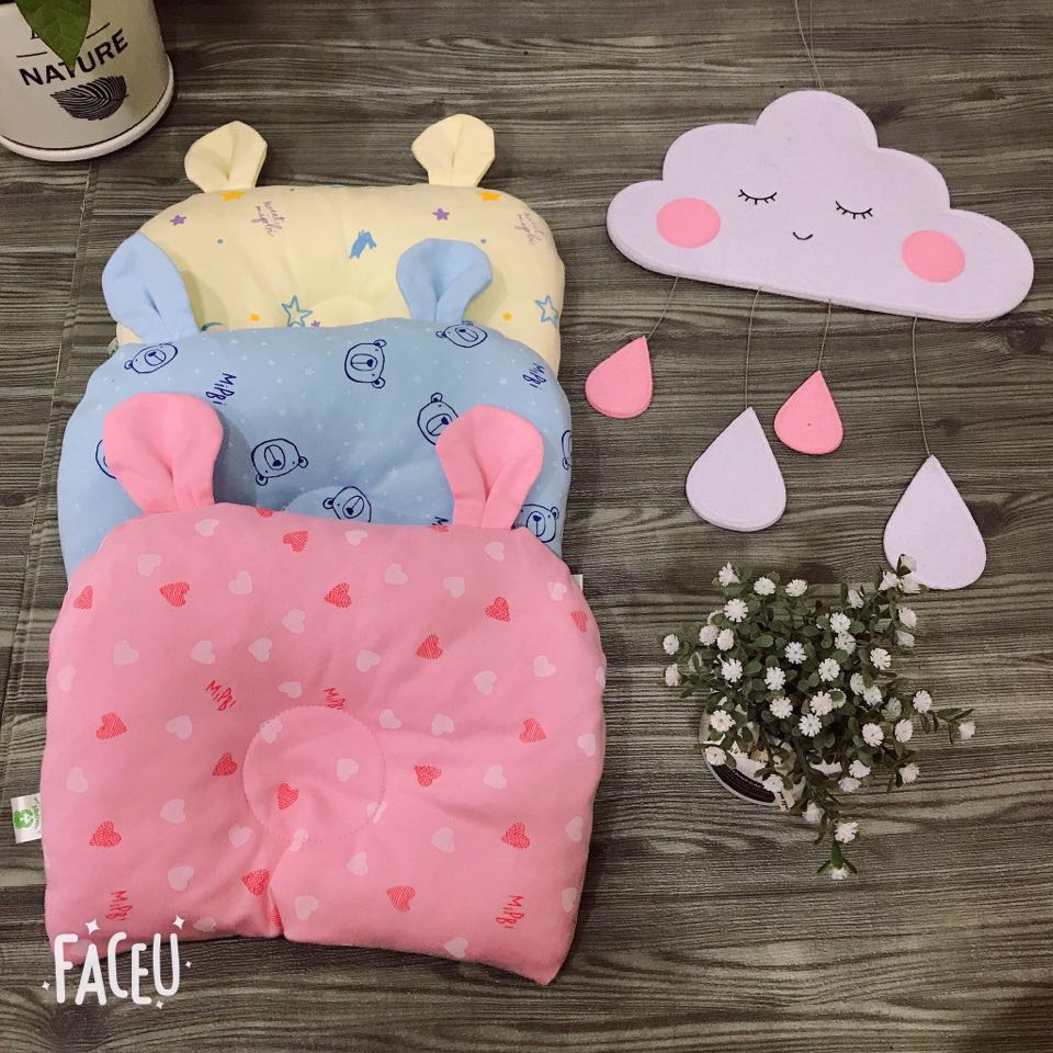 Gối lõm bông cao cấp mipbi cho bé