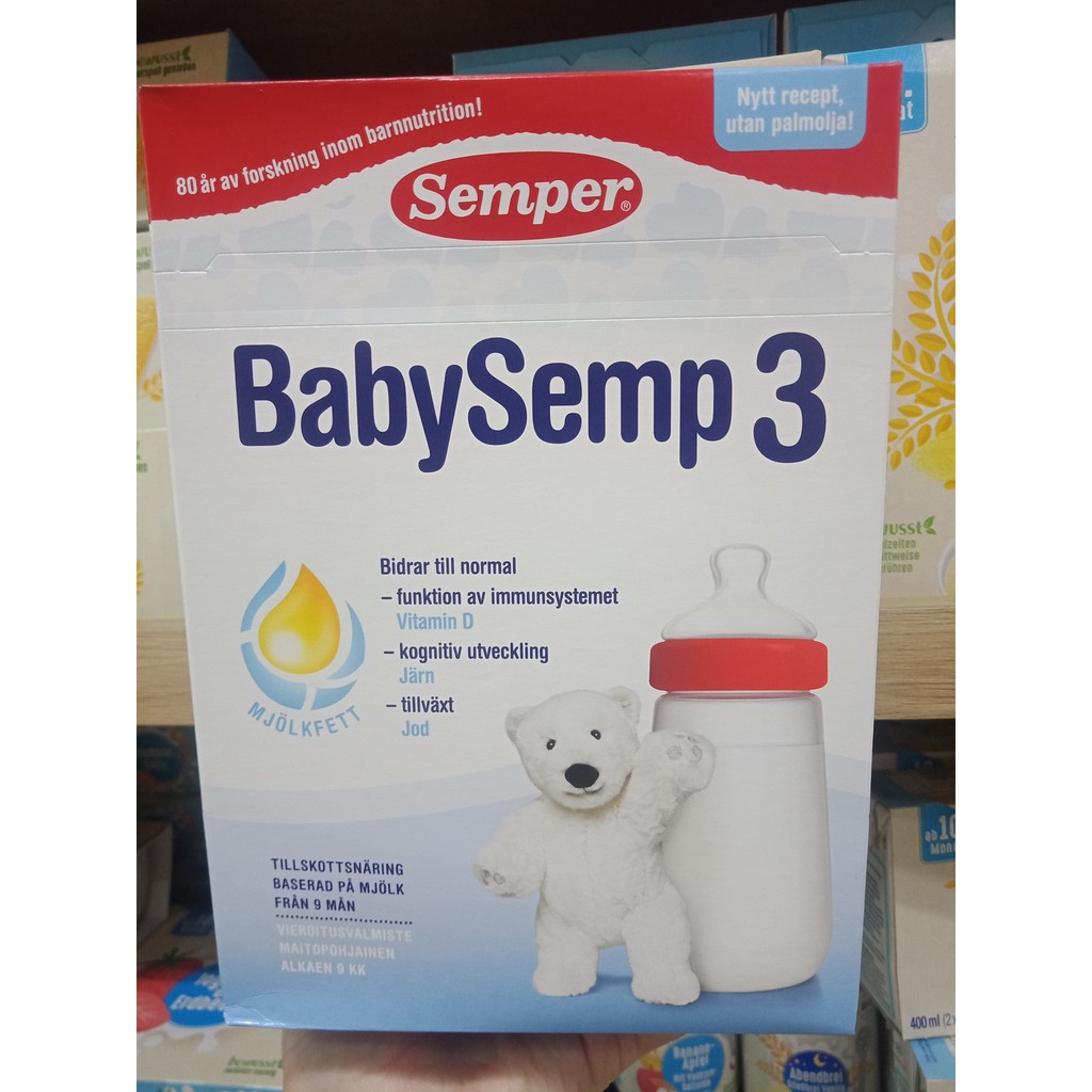 ✈️ Sữa bột Semper Thụy Điển 800g từ số 1-4