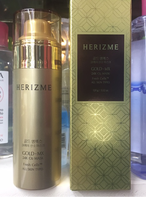 HERIZME Mặt nạ sủi bọt GOLD-MX 24K O2 MASK