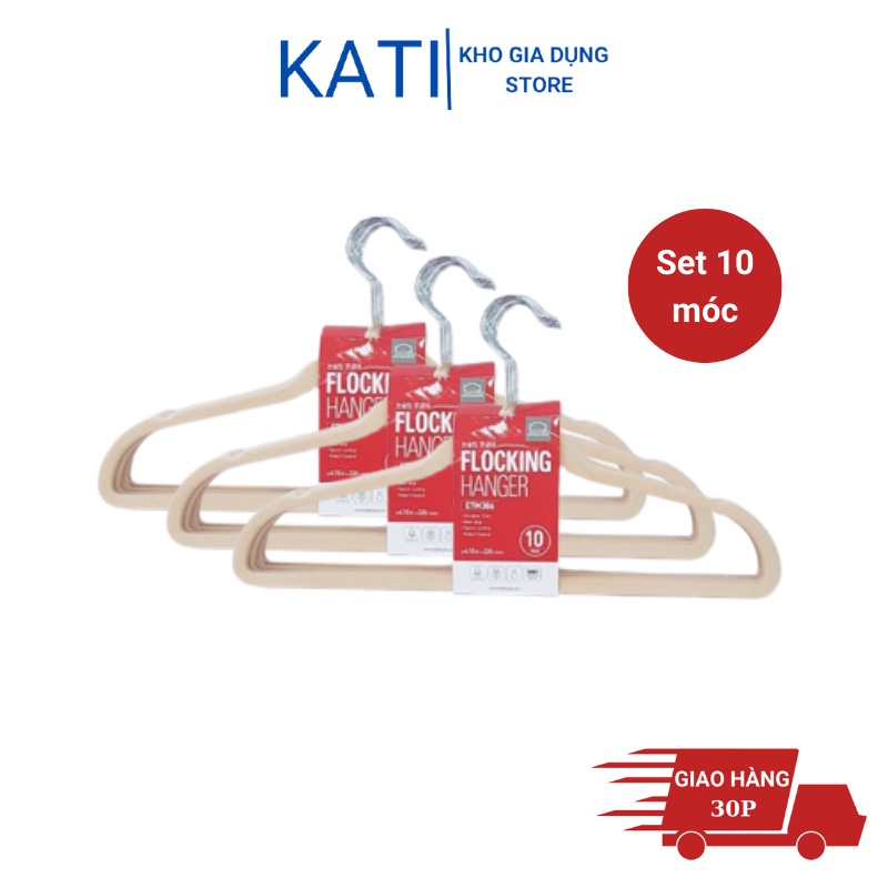 Bộ 10 móc treo quần áo Lock &amp; Lock ETM386