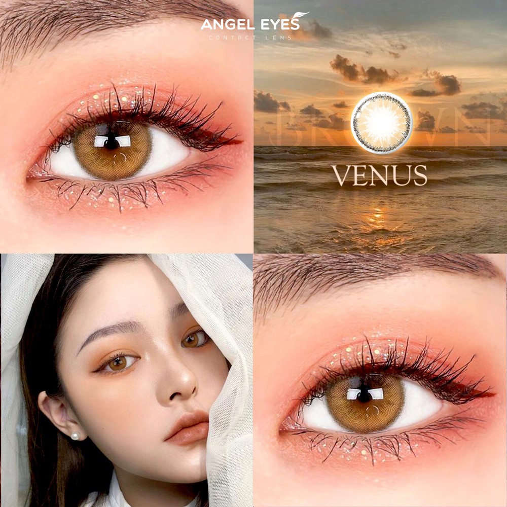 Lens nâu tây có cận 0-6 venus hiệu angel eyes - ảnh sản phẩm 2