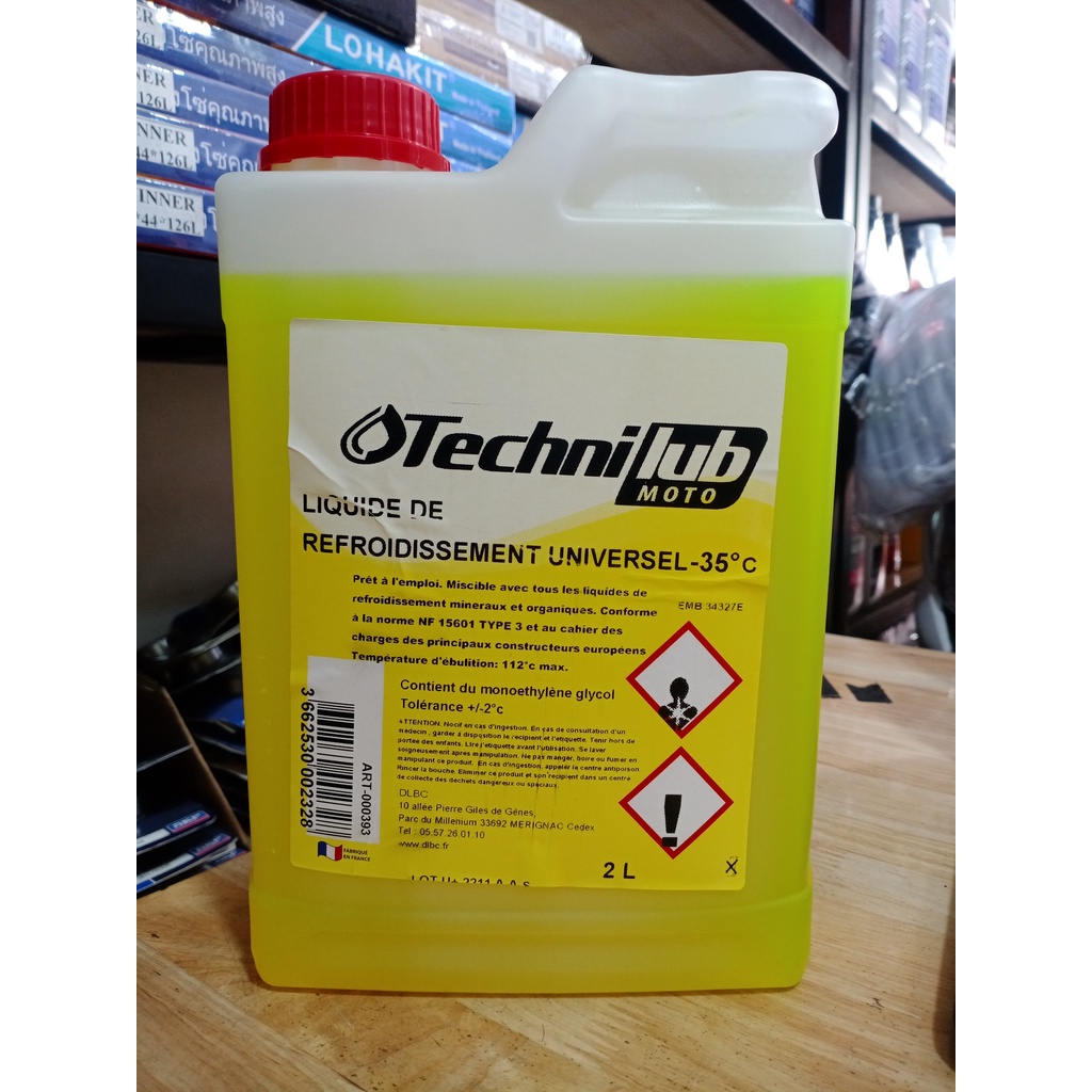 NƯỚC MÁT XE MÁY TECHNILUB LR UNIVERSAL -35 ° C 2L [ TẶNG NÓN OHLINS ] 2 CÁI