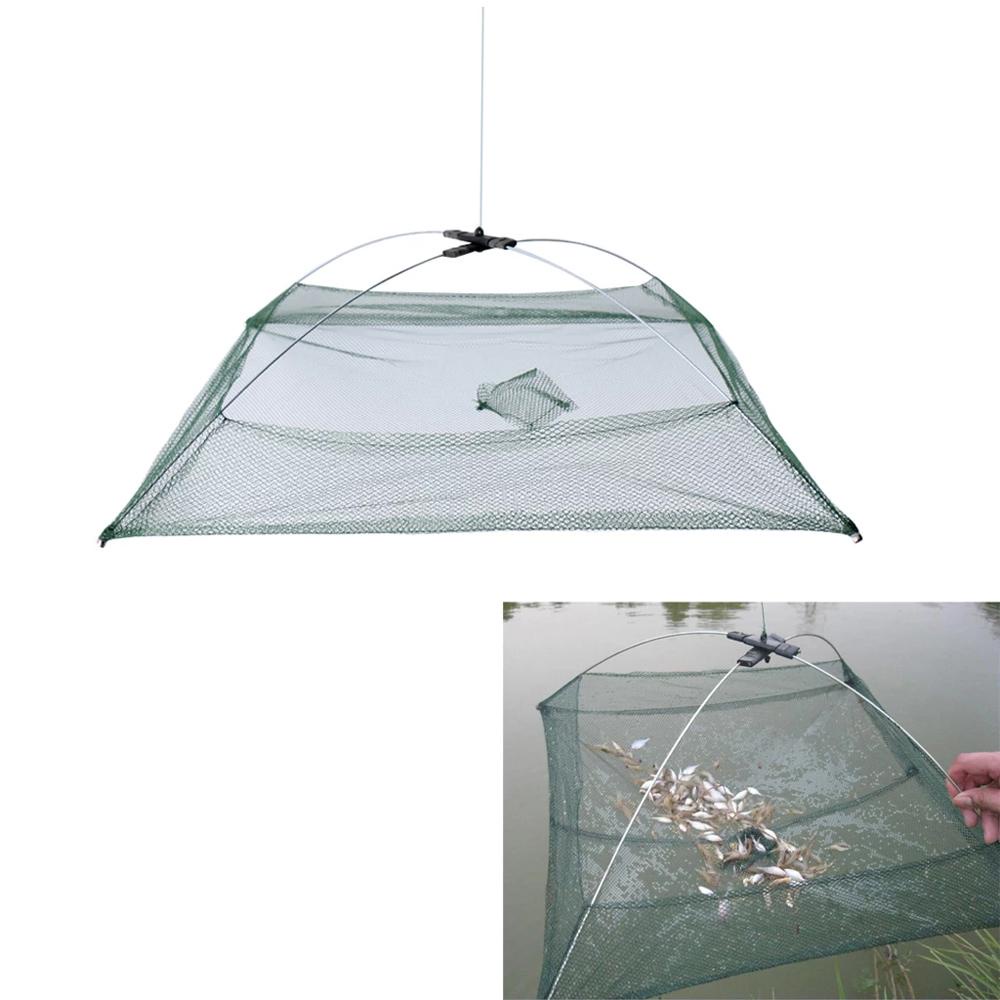 LANFY Lưới Đánh Bắt Cá Tôm Tiện Lợi 60 * 60cm