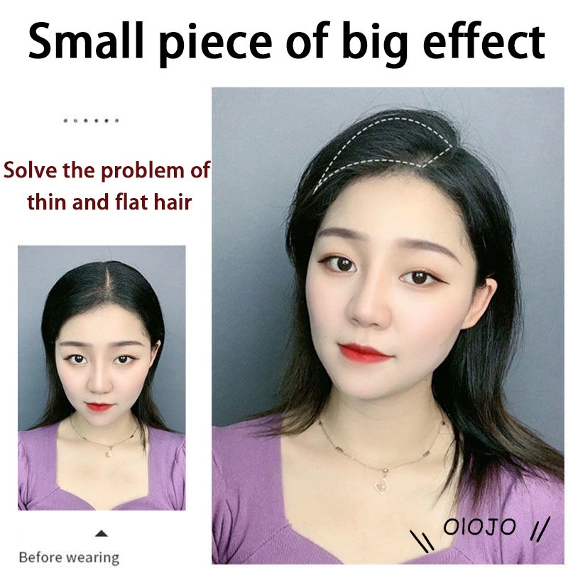 1 Pc Lụa vô hình mịn để tăng khối lượng tóc mà không có dấu vết trên đầu Tóc giả mô phỏng-OLO