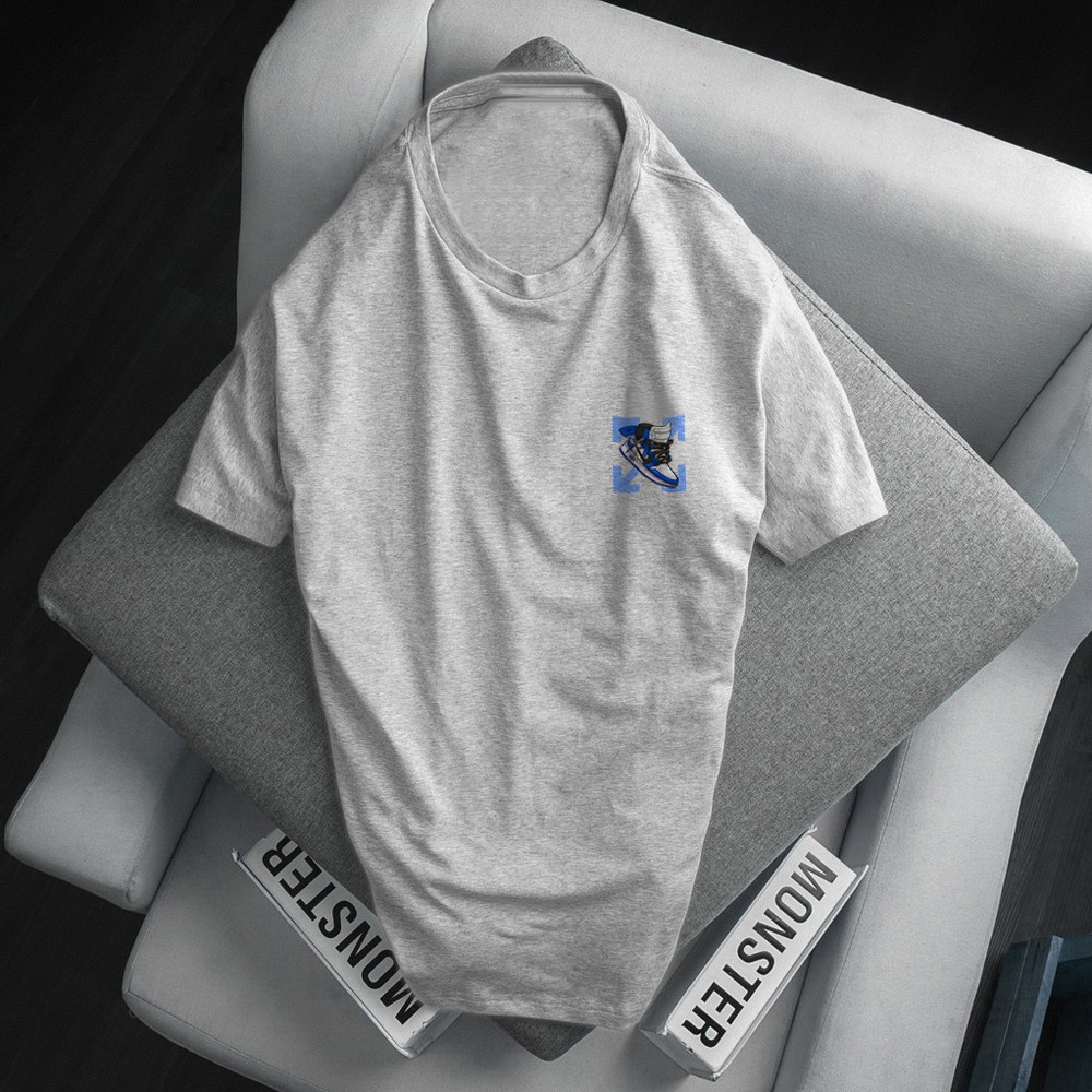 Áo thun nam tay ngắn❤️ Freeship 50k❤️ chất mềm mịn in giày NZ06