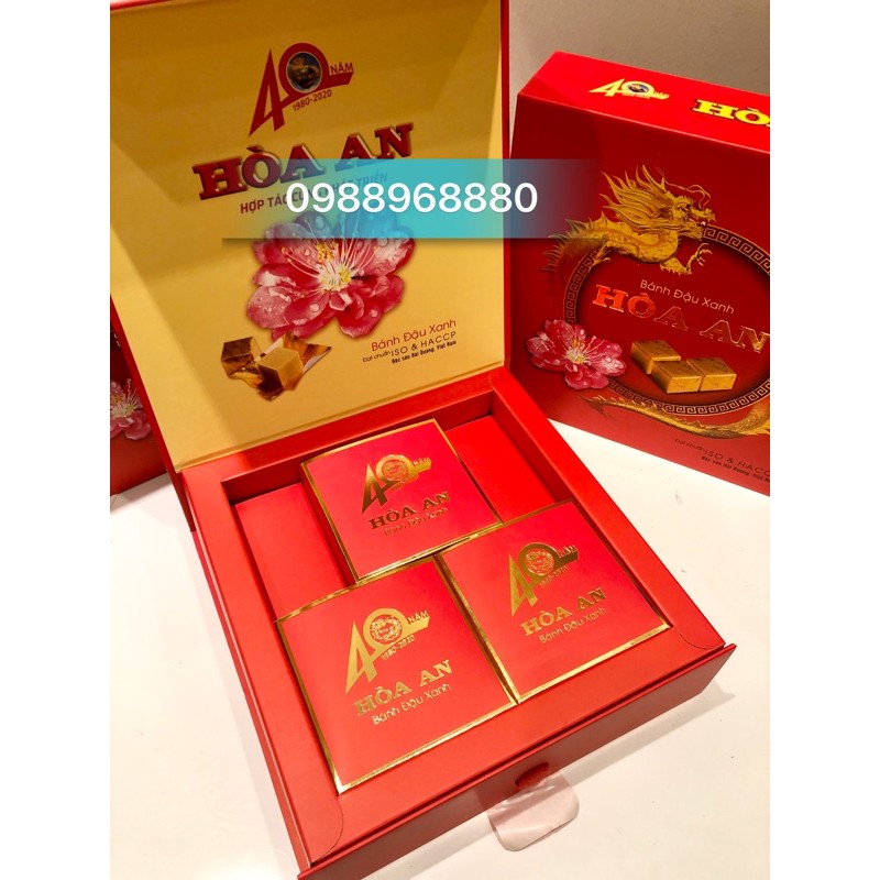 Bánh đậu xanh Hoà An - Hộp Như Ý 600g