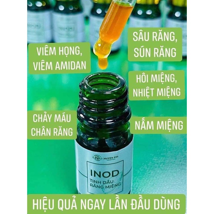 Tinh Dầu Răng Miệng Inod Huyền Phi Hết Hôi Miệng Nhiệt Miệng Viêm Họng Viêm Amidan Sâu Răng Chảy Máu Chân Răng Hiệu Quả