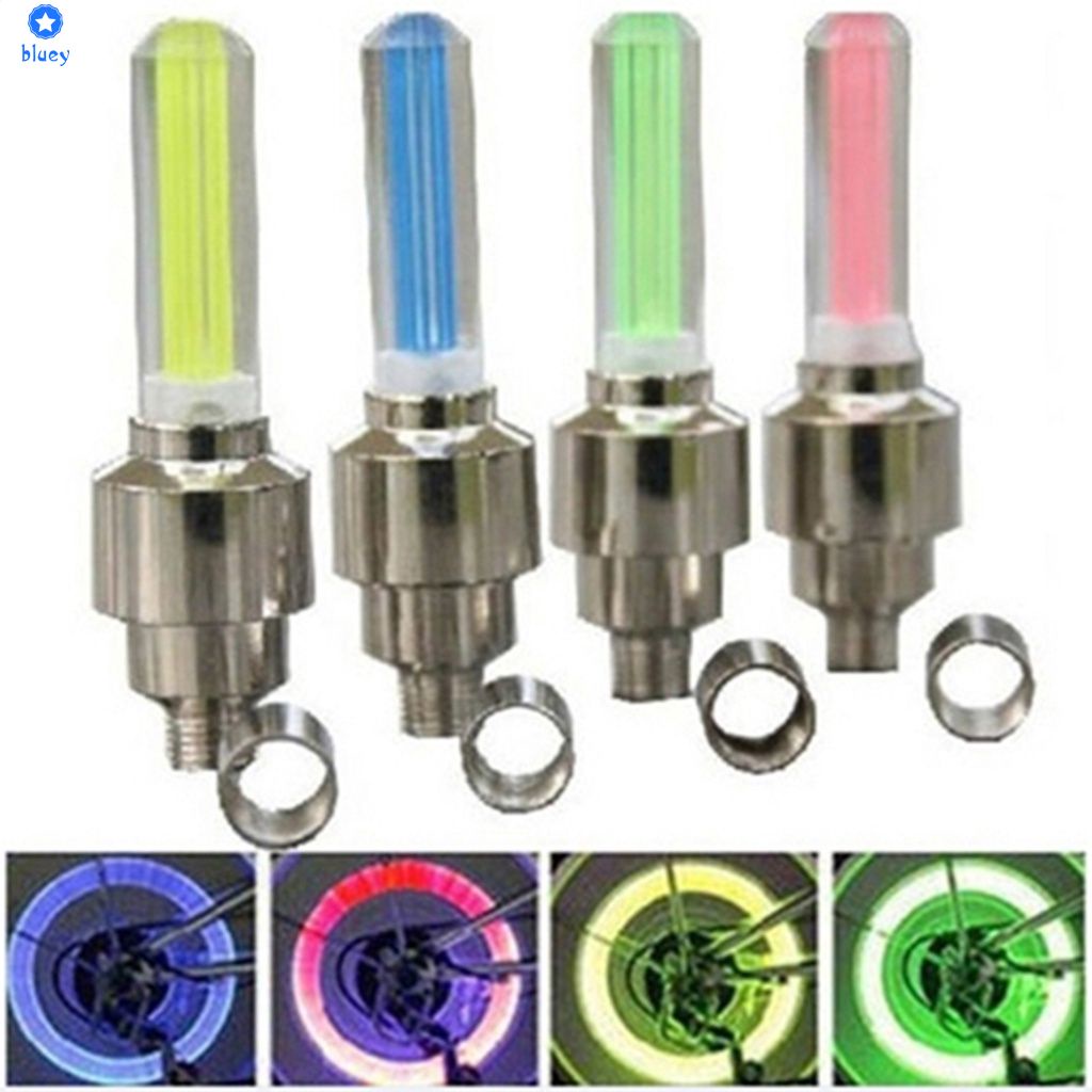 2pcs Tire Van van cap với chất lượng cao an toàn ánh sáng thuận tiện cho xe đạp/xe máy/xe 【Bluey】