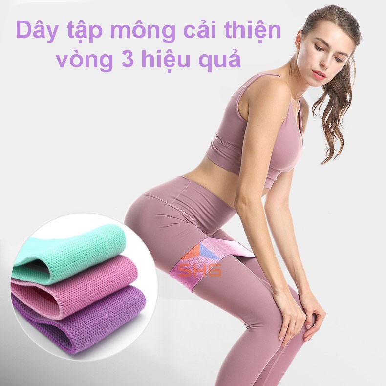 (COMBO 3 DÂY) DÂY KHÁNG LỰC TẬP MÔNG TẬP GYM YOGA CAO CẤP