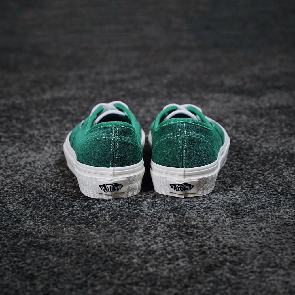 Giày Vans Da Lộn Màu Xanh Lá Kiểu Retro Cá Tính