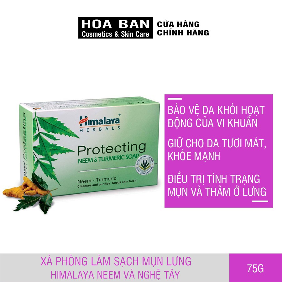 Xà phòng làm sạch mụn lưng Himalaya Neem Soap 75g | BigBuy360 - bigbuy360.vn