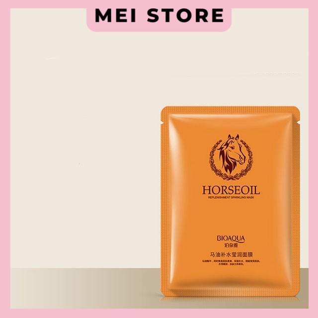 Mặt Nạ Bioaqua Dưỡng Ẩm Nhau Thai Ngựa Horse Oil Mask