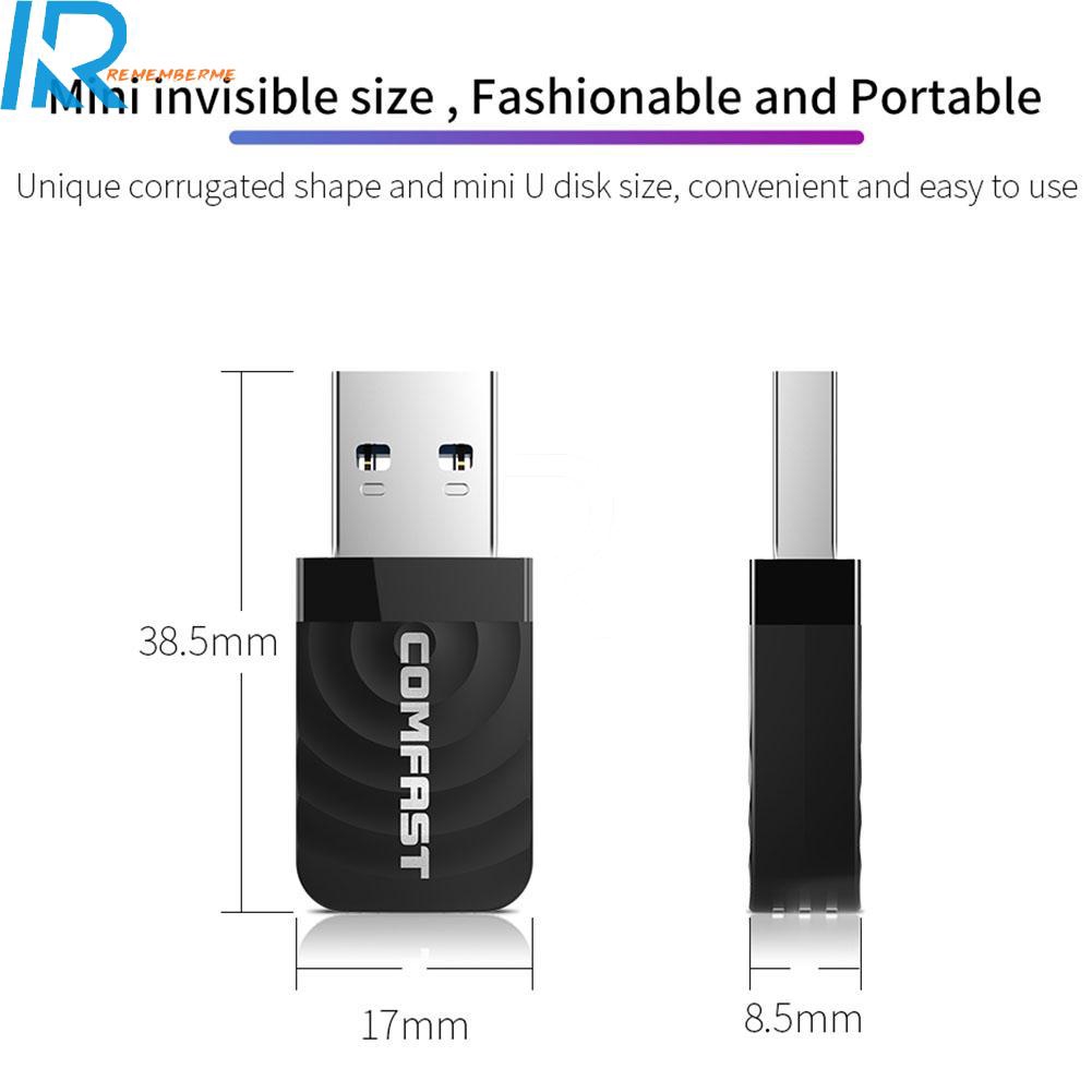 Usb Thu Sóng Wifi 1300mbps 802.11 B / G / N | BigBuy360 - bigbuy360.vn