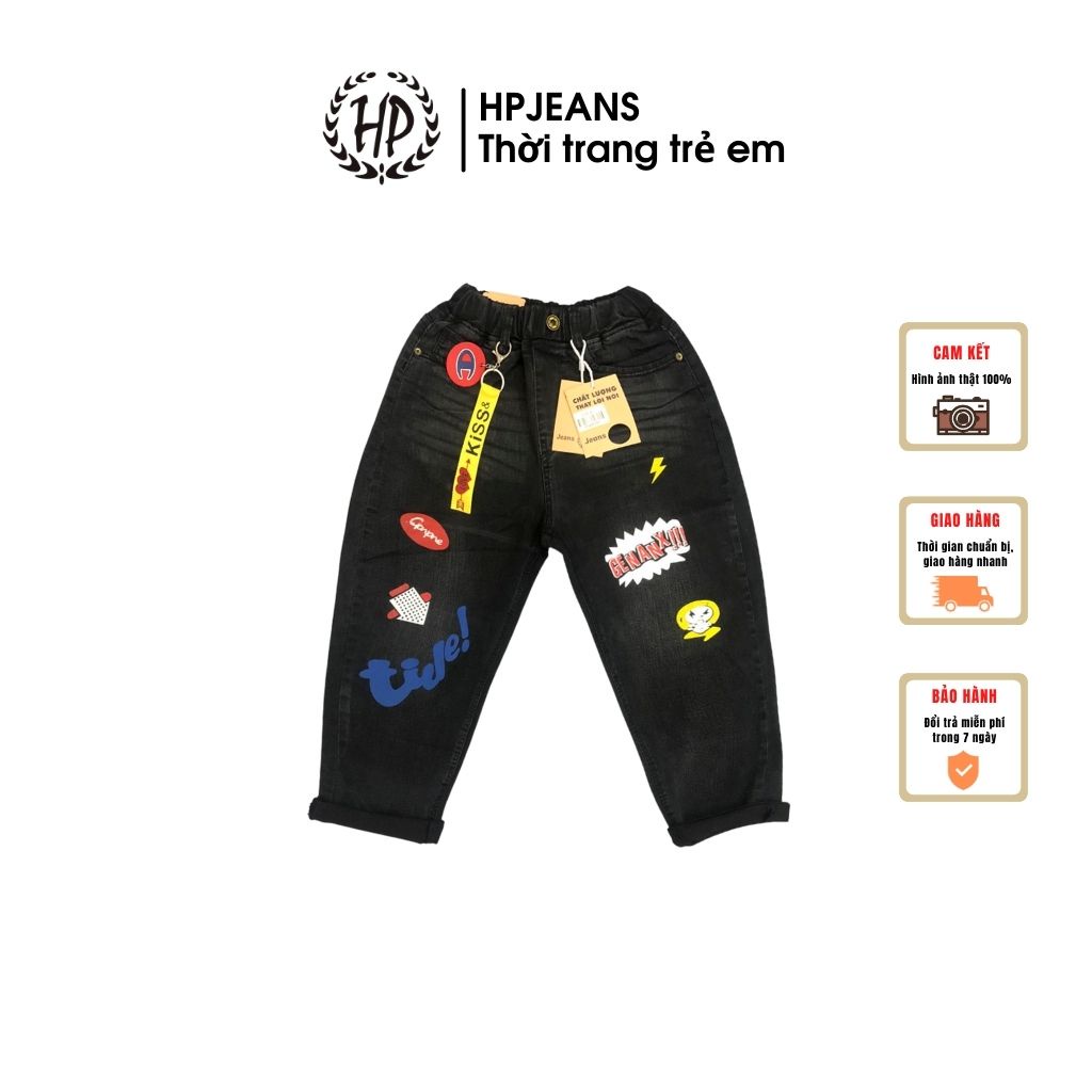 Quần Jean Bé Trai HPJEANS897 Quần Dài Cho Bé Trai HPjeans Cho Các Bé Từ 7 Đến 11 Tuổi [HP897]