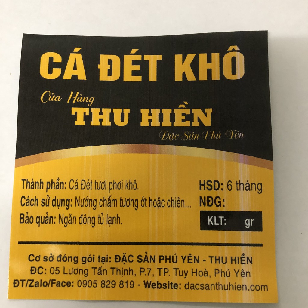 KHÔ CÁ ĐÉT - PHÚ YÊN