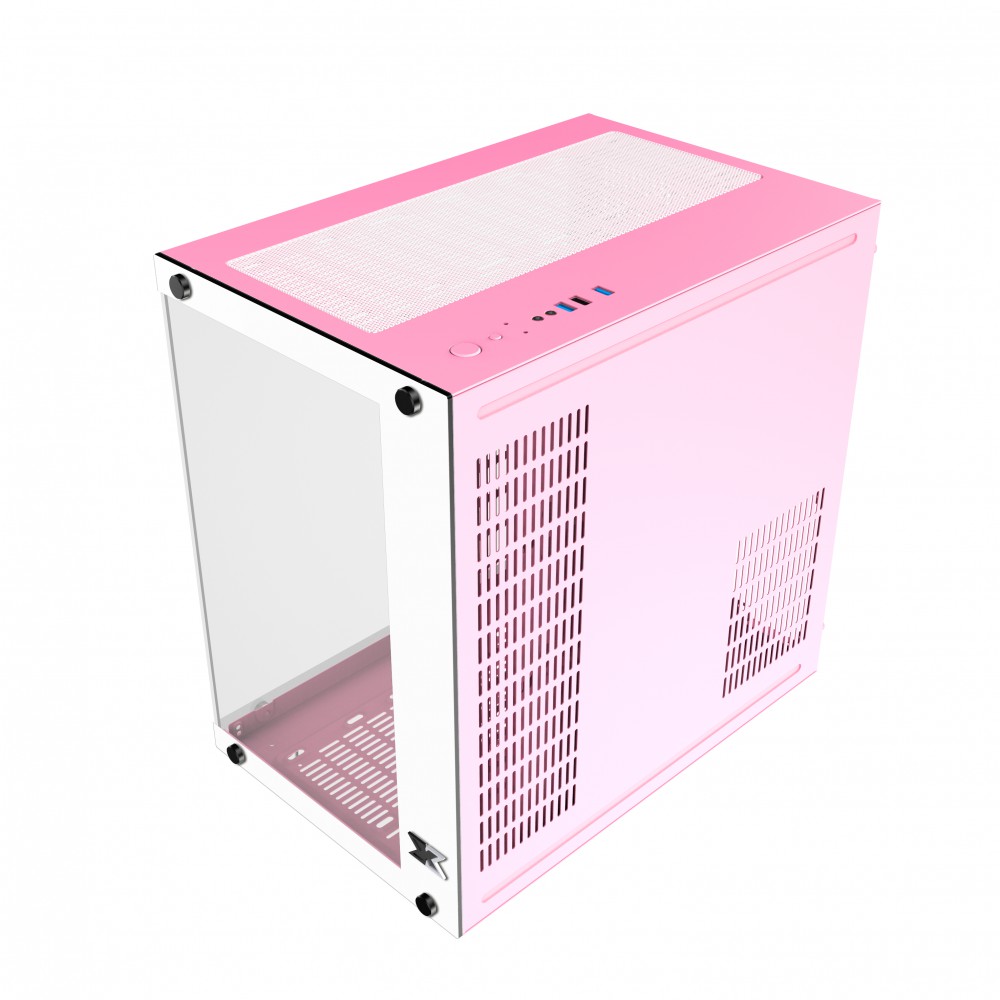 Vỏ case Xigmatek Aquarius Plus Pink (No fan)