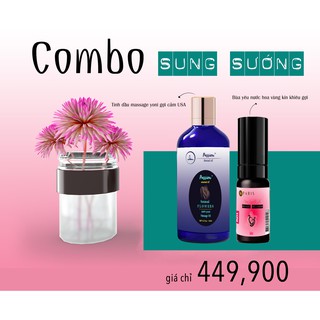 Combo Dầu Massage Yoni Mỹ và Nước Hoa Gợi Cảm Cao Cấp