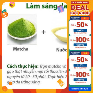 100gr bột trà xanh nguyên chất