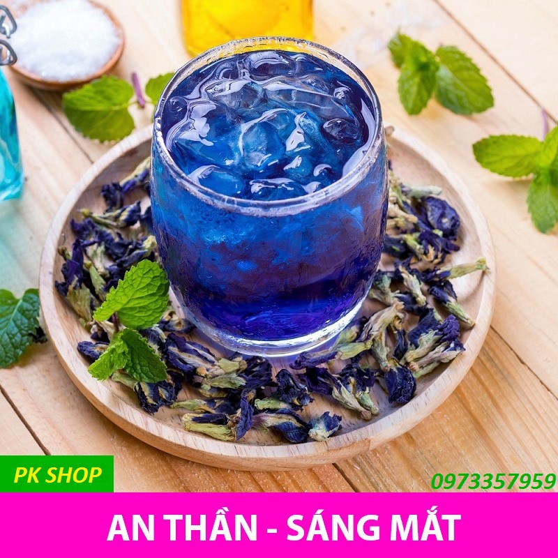 Trà Hoa Đậu Biếc ❤️FREESHIP❤️ Sấy Khô Nguyên Bông / Trà Hoa Đậu Biếc 100G Hảo Hạng [100% Tự Nhiên]