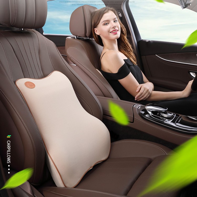 Gối tựa lưng xe hơi, ô tô cao cấp chất liệu 100% cao su non/ Mã sản phẩm B01