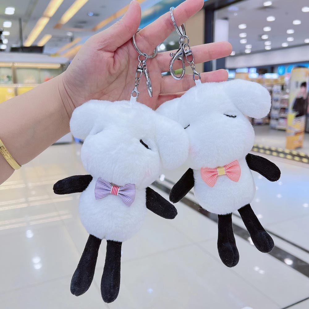 Móc Khóa Hình Búp Bê Nhồi Bông Dễ Thương Phong Cách Hàn Quốc