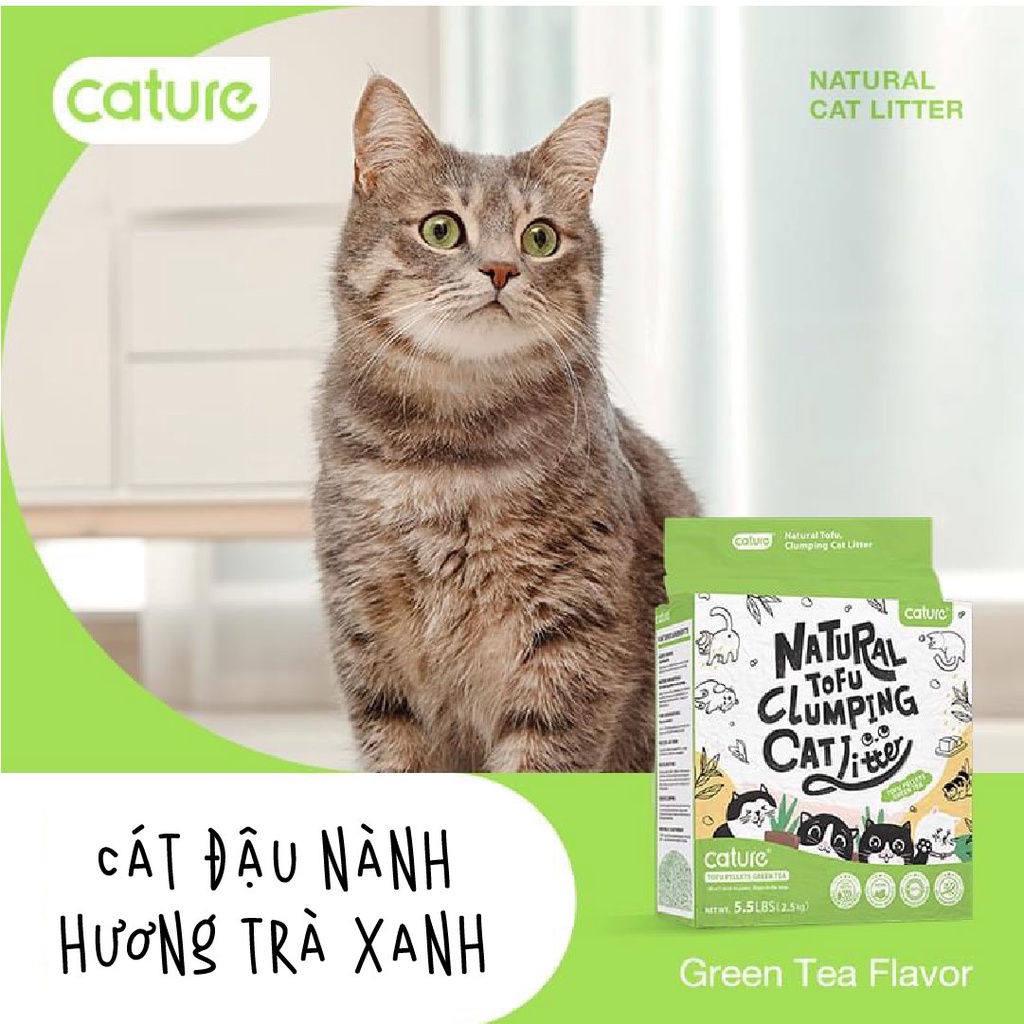 [Mã PET50 giảm 10% - tối đa 50K đơn 250K] 𝗨𝗿𝗯𝗮𝗻_𝗧𝗼𝗳𝘂 𝗖𝗮𝘁𝘂𝗿𝗲_Cát đậu nành TOFU CATURE vệ sinh cho mèo