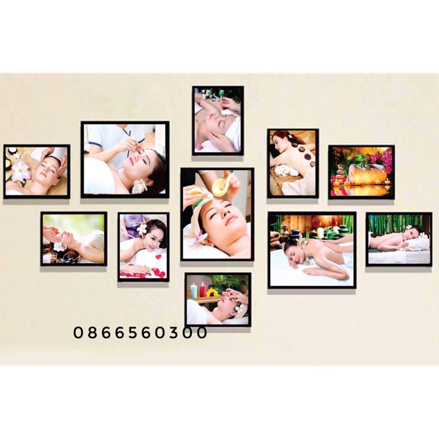 Bộ 11 tấm spa dán tường
