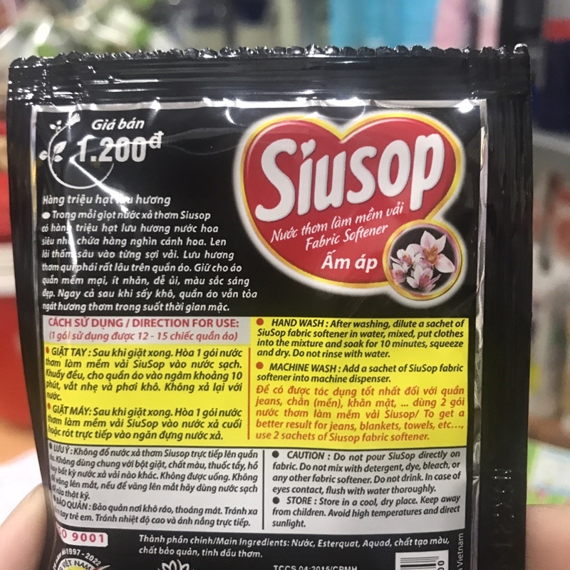 Nước Xả Vài Siusop Lưu Hương 1 Dây /10 gói